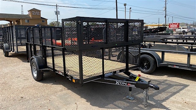 X-ON 12'x77" Landscape Trailer w/ 2' Sides & 4' Gate (L1) - Image 1