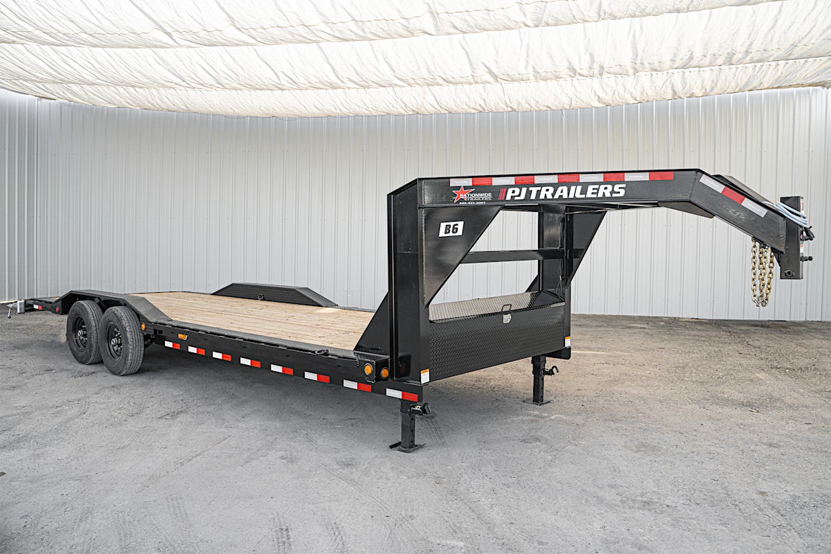 PJ Trailers 24'x102" GN 6" Channel Super-Wide Equipment Trailer (B6) - Image 2