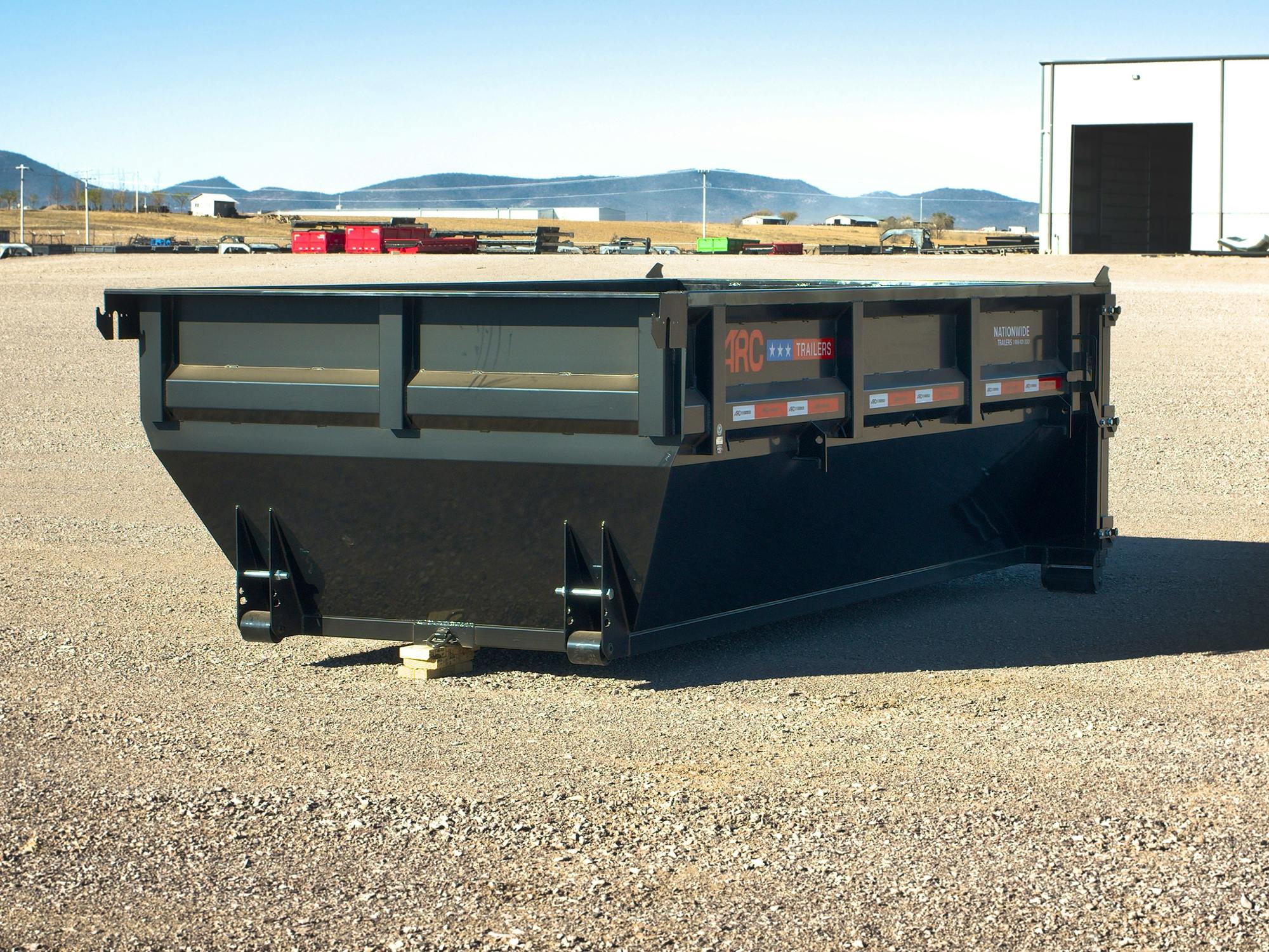 ARC Trailers 14' 14YD Steel Dumpster Bin w/ 4' Sides - Stock #84924 - Image 2 of 9