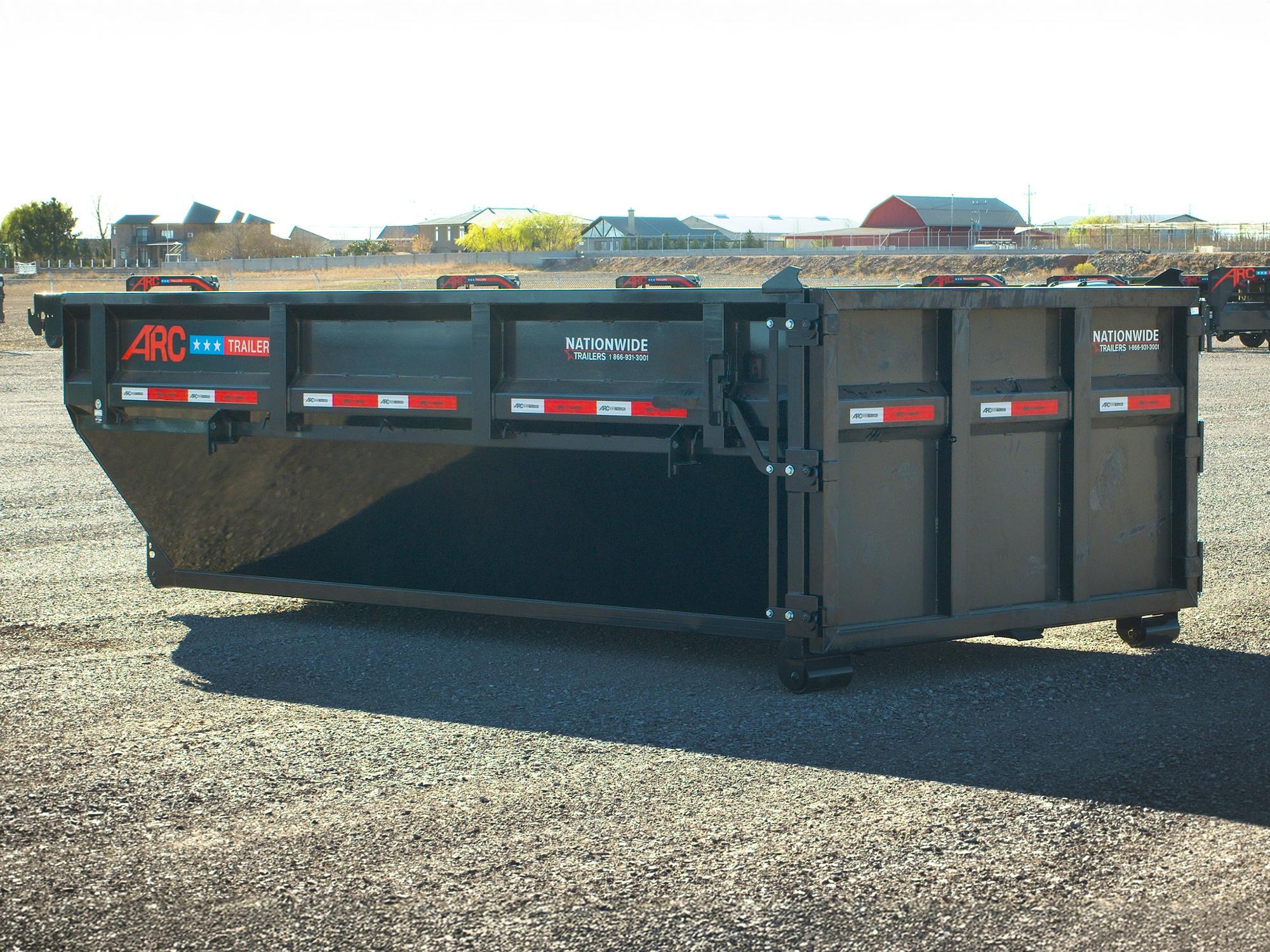 ARC Trailers 14' 14YD Steel Dumpster Bin w/ 4' Sides - Stock #84924 - Image 8 of 9