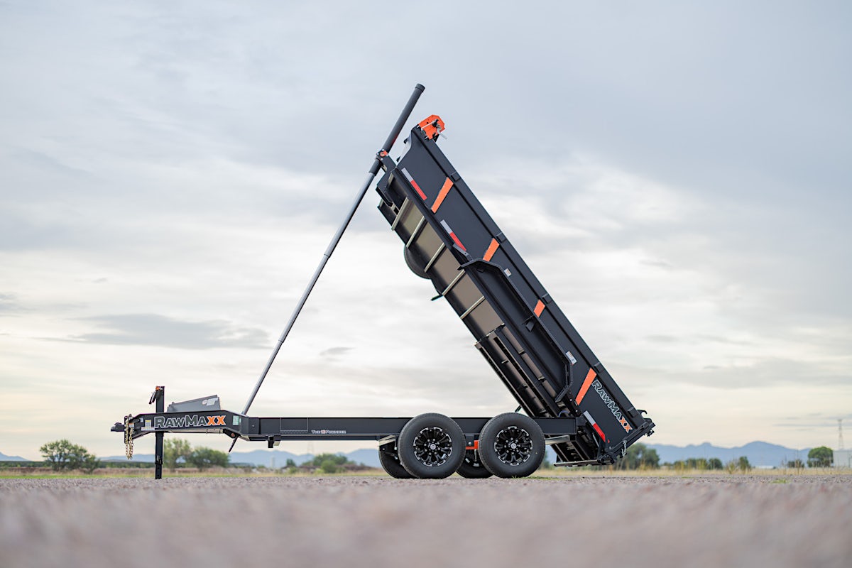 RawMaxx 14'x83" Telescopic Dump Trailer w/ 3ft Sides (LPXT) - Image 2