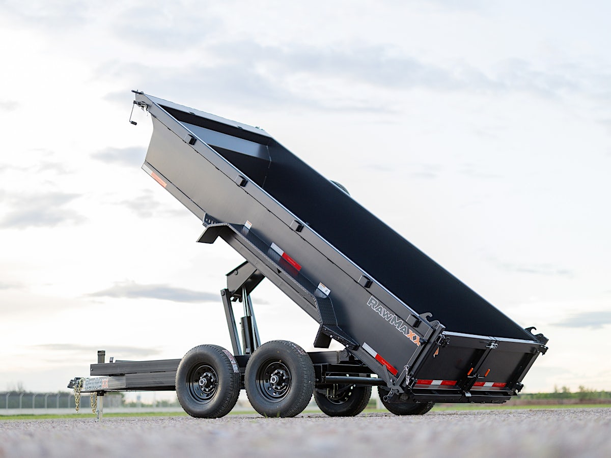 RawMaxx 14'x83" Scissor Lift Dump Trailer w/ 2' Sides (PKX) - Image 6