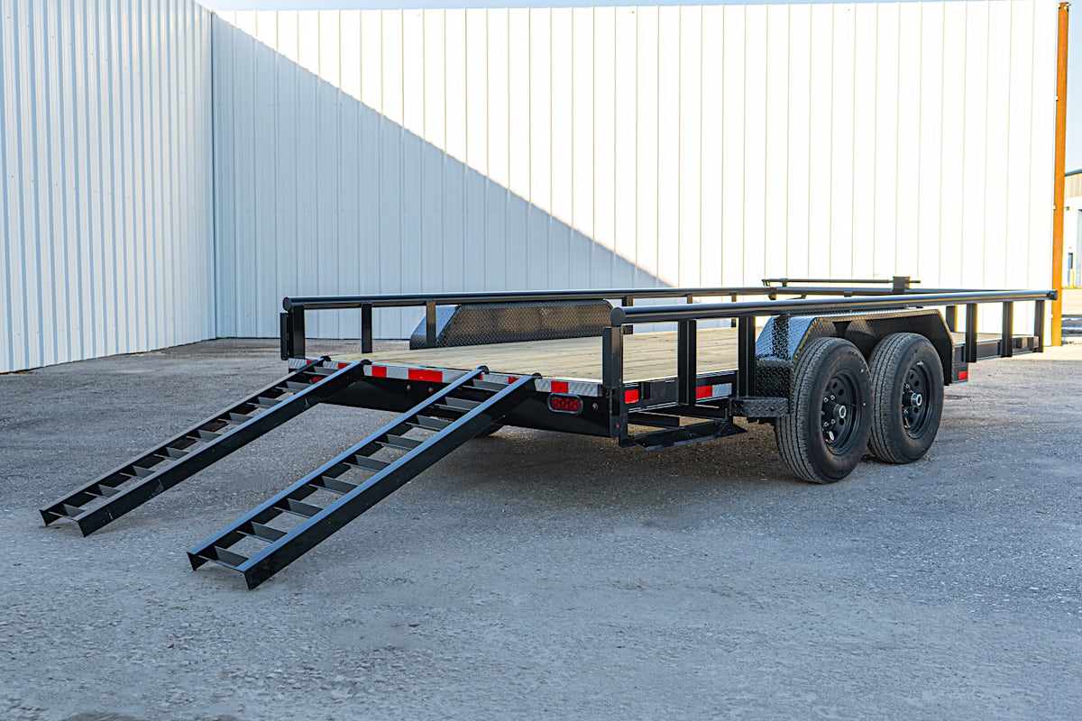 X-ON 16'x83" Utility Trailer w/ Slide-In Ramps (U2) - Stock #84968 - Image 13 of 14 X-ON 16'x83" Utility Trailer w/ Slide-In Ramps (U2) - Stock #84968 - Image 13 of 14