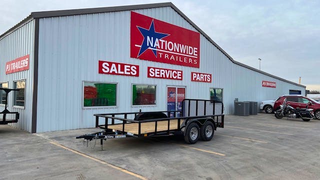X-ON 14'x83" Utility Trailer w/ 3' Gate (U2) - Image 1