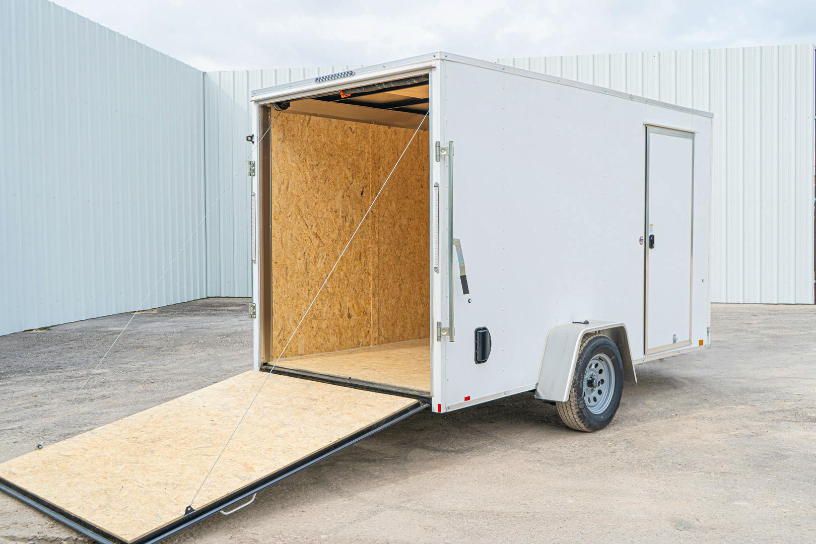Compass 6'x12' Enclosed Cargo Trailer w/ Rear Ramp Door (C1)