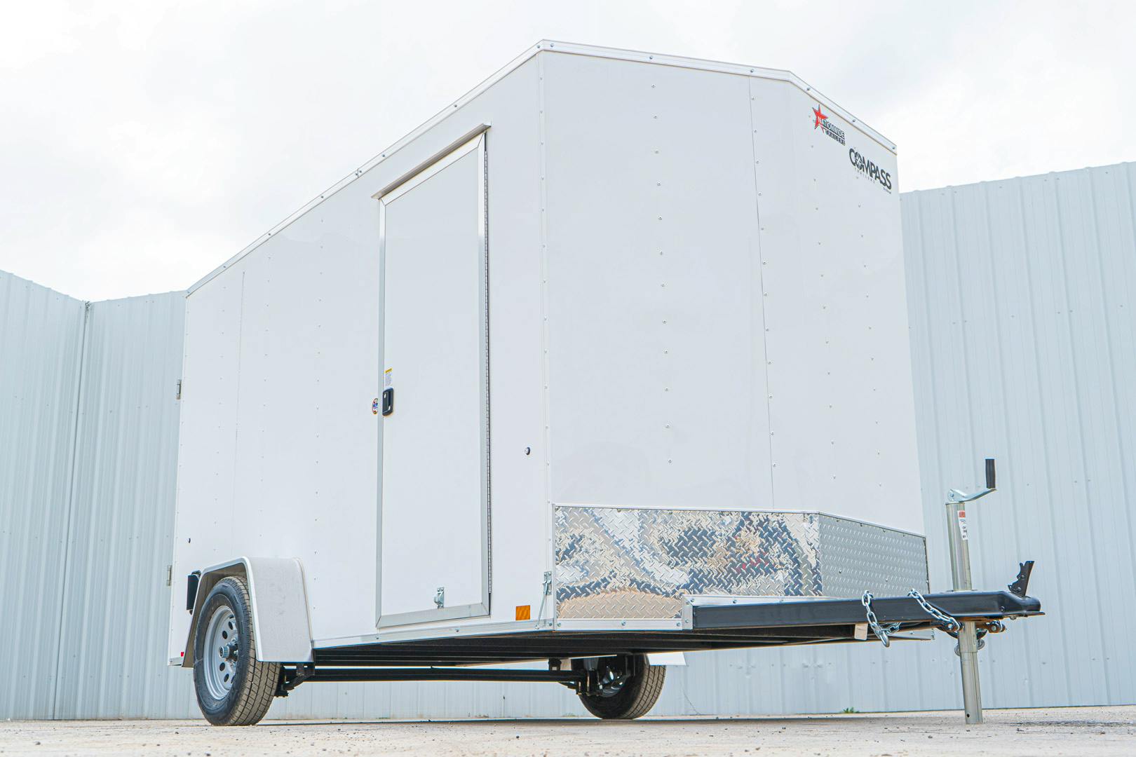 Compass 6'x12' Enclosed Cargo Trailer w/ Rear Ramp Door (C1)