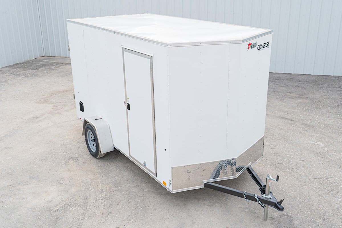 Compass 6'x12' Enclosed Cargo Trailer w/ Rear Ramp Door (C1) - Image 4