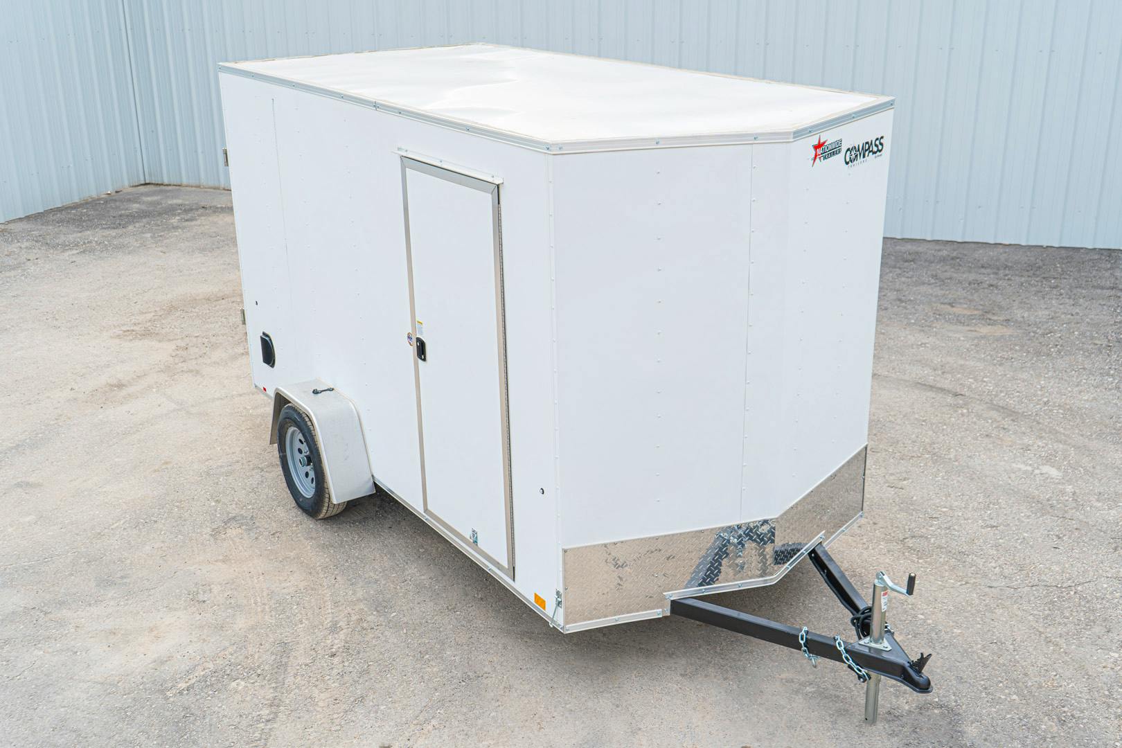 Compass 6'x12' Enclosed Cargo Trailer w/ Rear Ramp Door (C1)