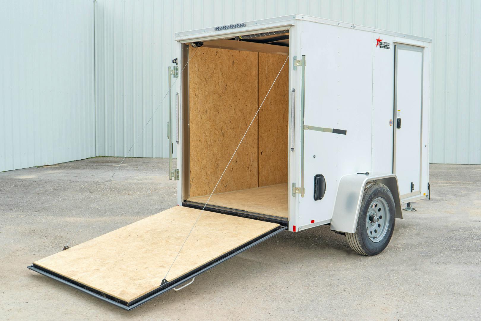 Compass 5'x8' Enclosed Cargo Trailer w/ Rear Ramp Door (C1) - Image 13