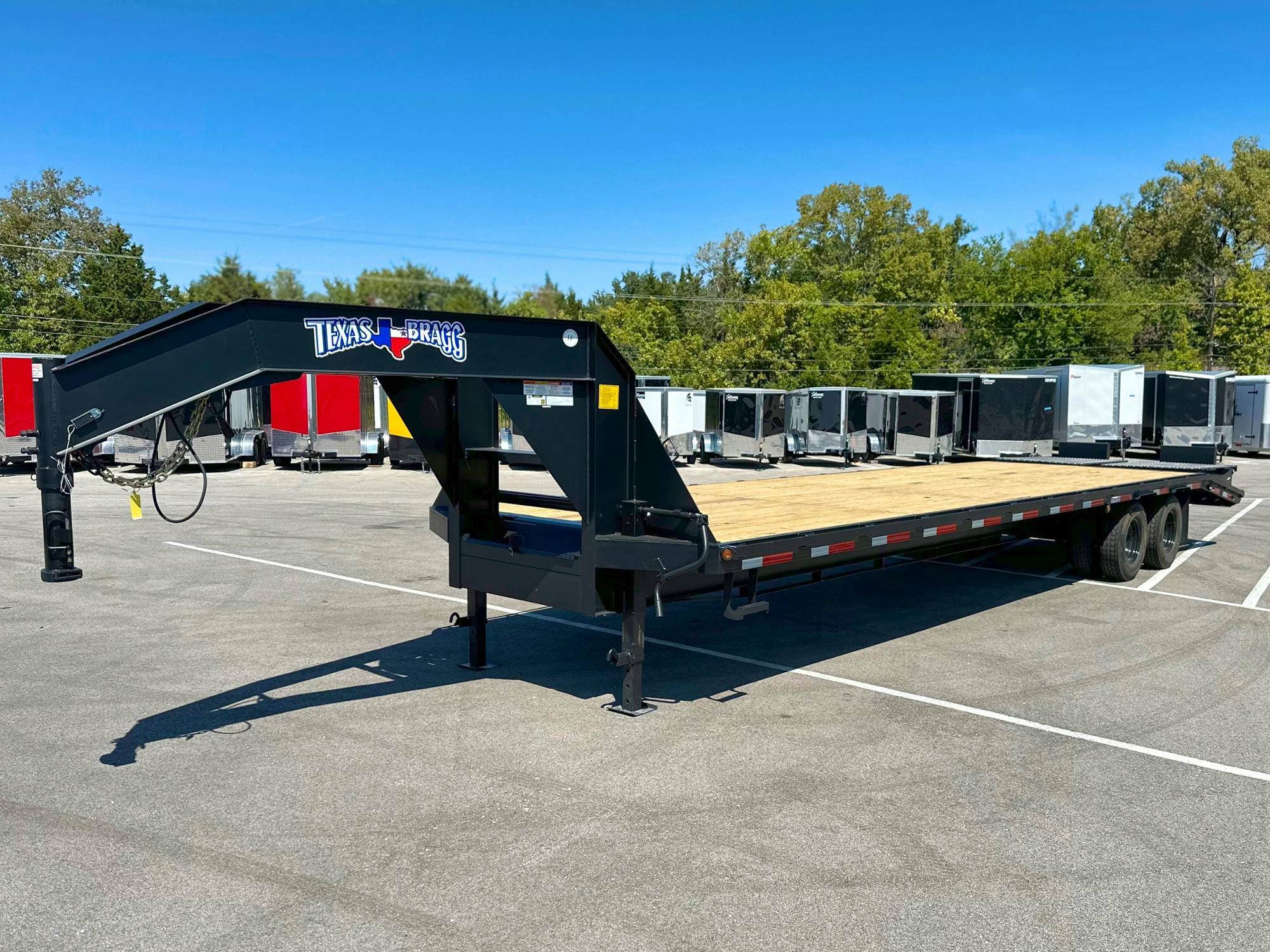 Texas Bragg 32' 20K Flatbed Trailer w/ 5ft Dovetail - Stock #85000 - Image 1 of 6