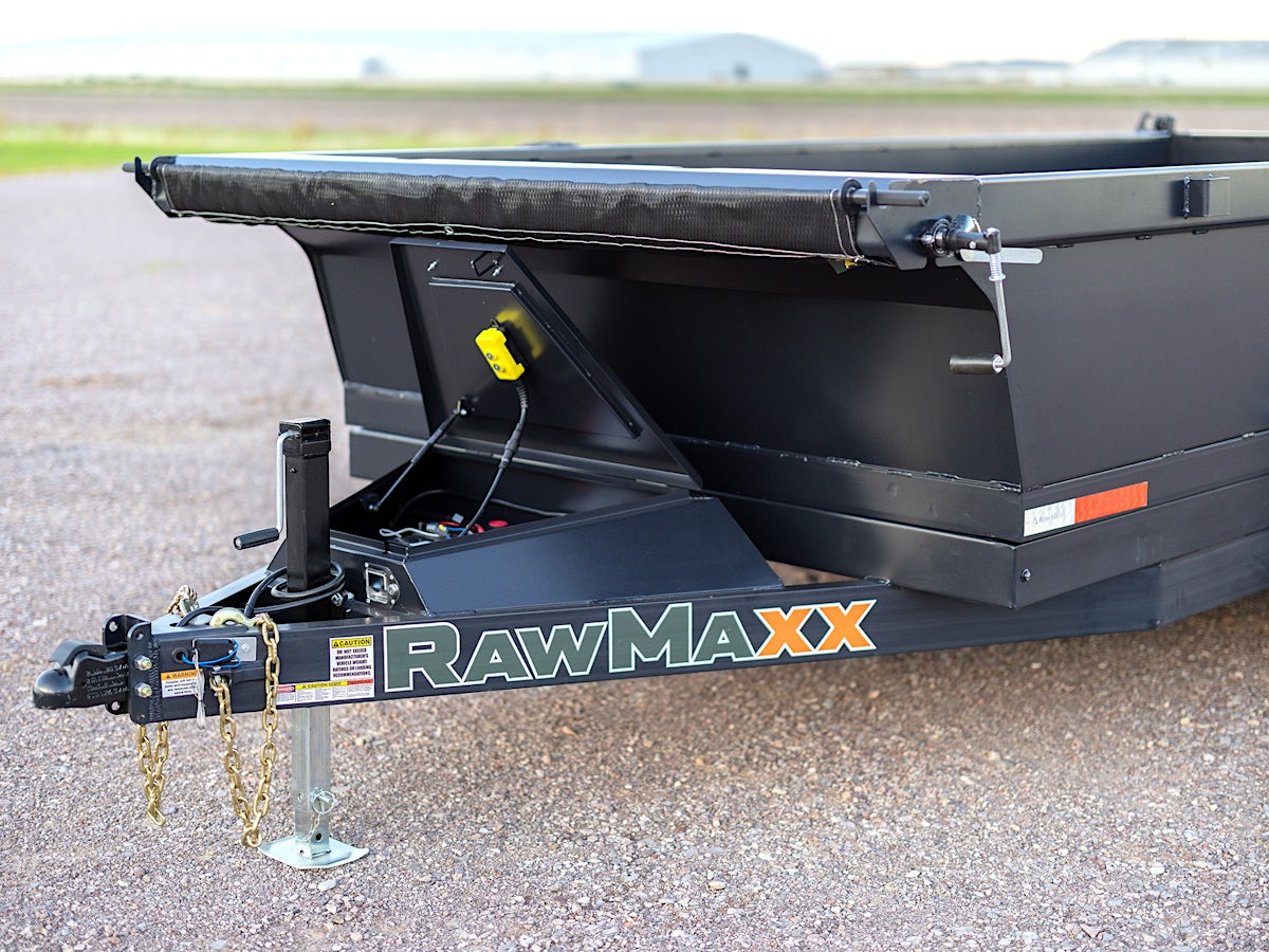 RawMaxx 14'x83" Scissor Lift Dump Trailer w/ 2' Sides (PKX) - Image 9