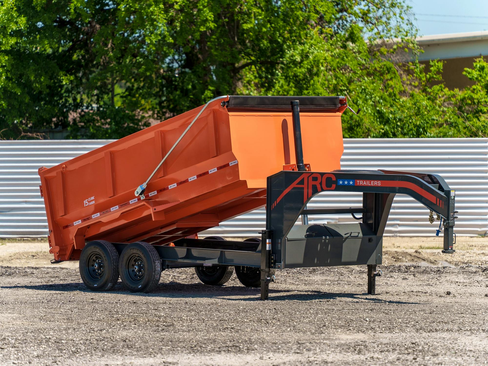 ARC Trailers 14'x83" Gooseneck Telescopic Dump Trailer w/ 4' Sides (GDT) - Stock #85041 - Image 3 of 4