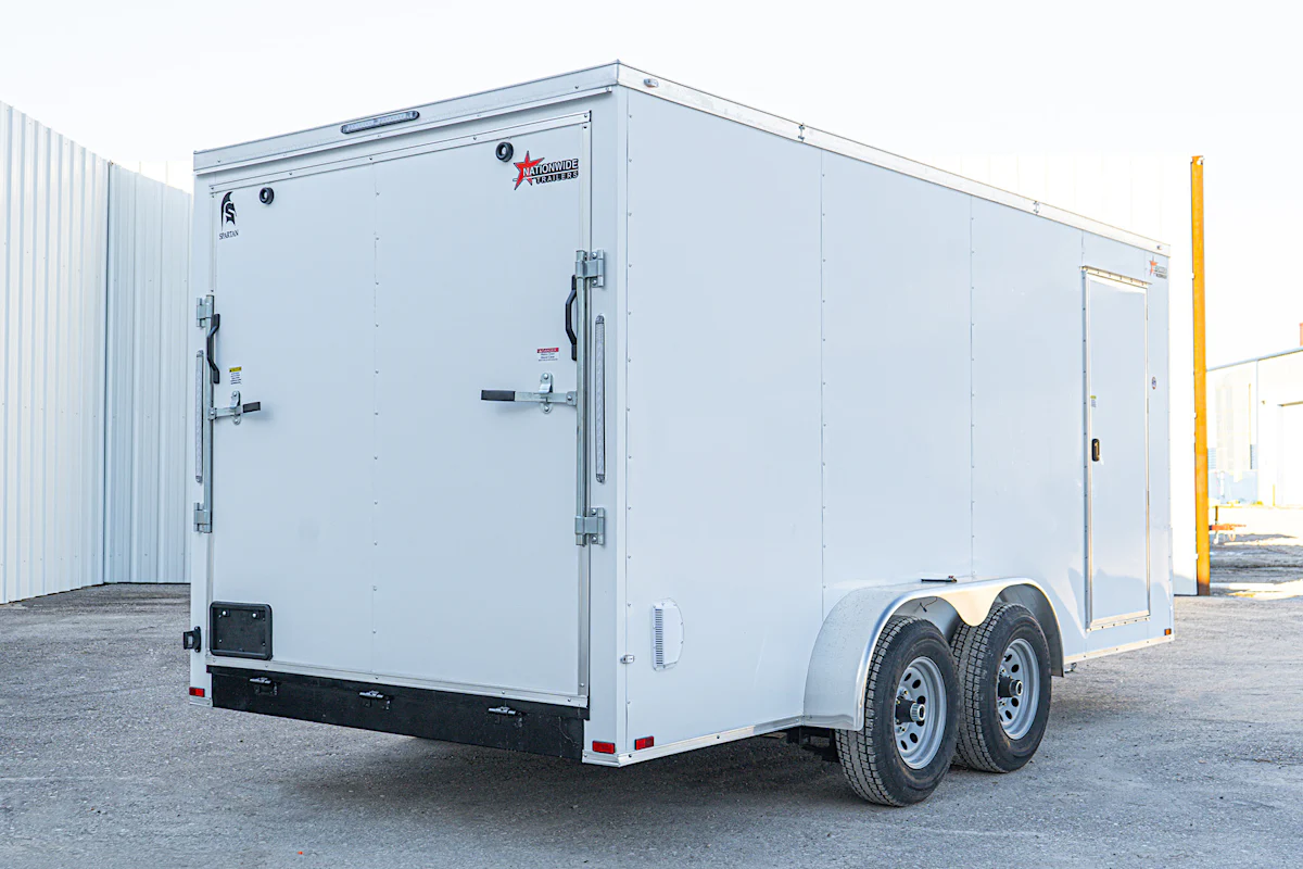 Spartan 7'x16' Enclosed Cargo Trailer w/ Rear Ramp Door (C2) - Stock #85058 - Image 3 of 7 Spartan 7'x16' Enclosed Cargo Trailer w/ Rear Ramp Door (C2) - Stock #85058 - Image 3 of 7