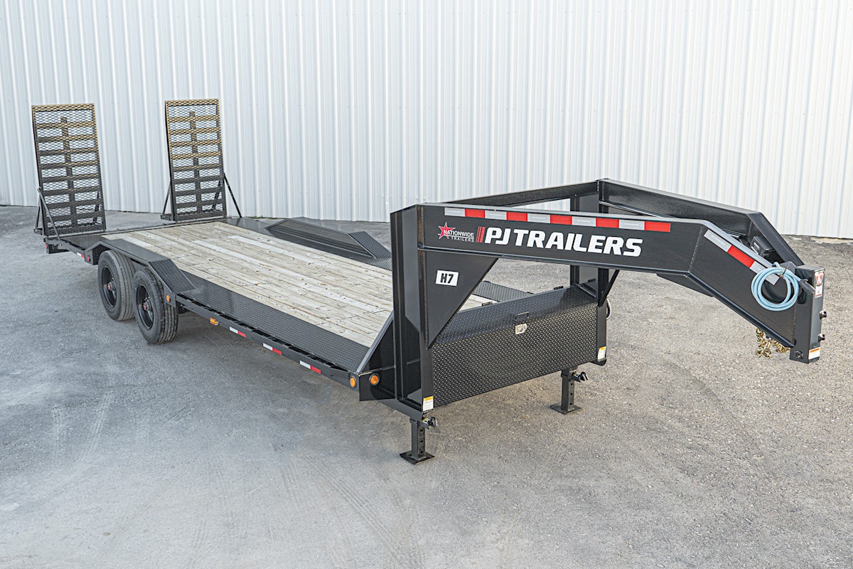 PJ Trailers 24'x102" Gooseneck 10" Pro I-Beam S/W Equipment Trailer (H7) - Image 1