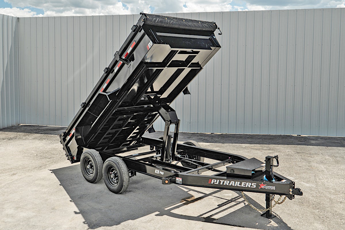 PJ Trailers 14'x83" Low Pro Dump Trailer w/ 2' Sides (DL) - Image 2