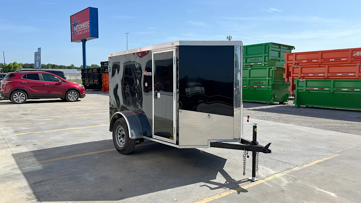 Spartan 5'x8' Enclosed Cargo w/Single Axle (E6) - Stock #85096 - Image 2 of 7 Spartan 5'x8' Enclosed Cargo w/Single Axle (E6) - Stock #85096 - Image 2 of 7