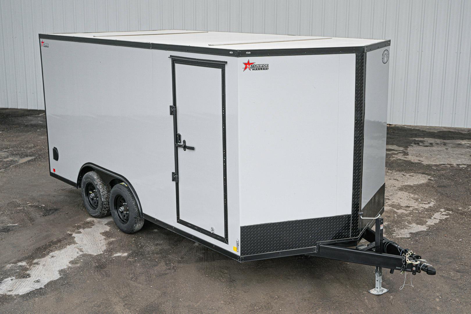 CellTech 7'x16' All-Steel Enclosed Cargo Trailer w/ Rear Ramp Door (C2) - Image 1