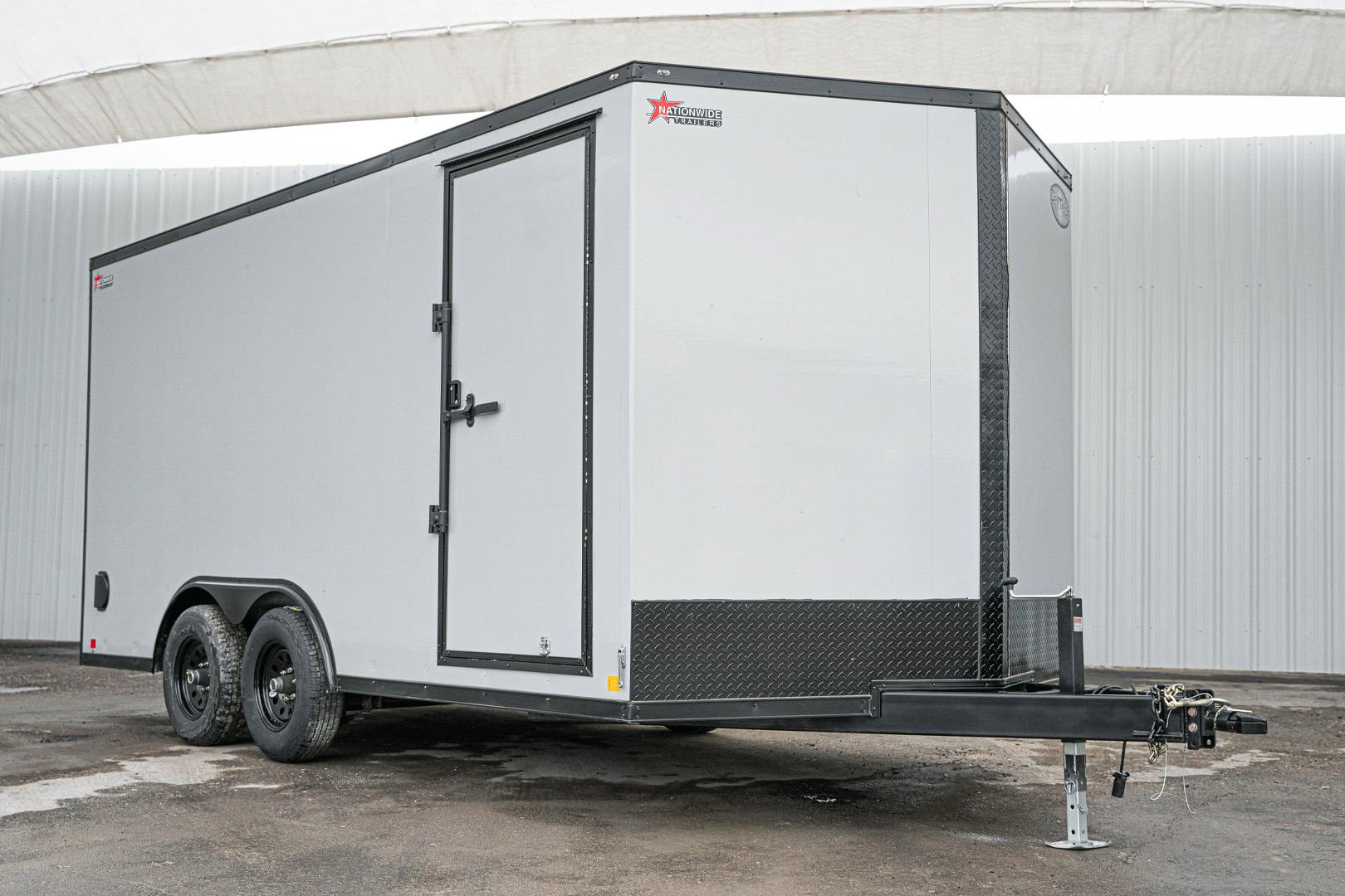 CellTech 7'x16' All-Steel Enclosed Cargo Trailer w/ Rear Ramp Door (C2) - Image 3