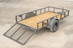 Texas Bragg 10'x60" Utility Trailer w/ 3' Gate (U1) Stock #85127 - Thumbnail 3
