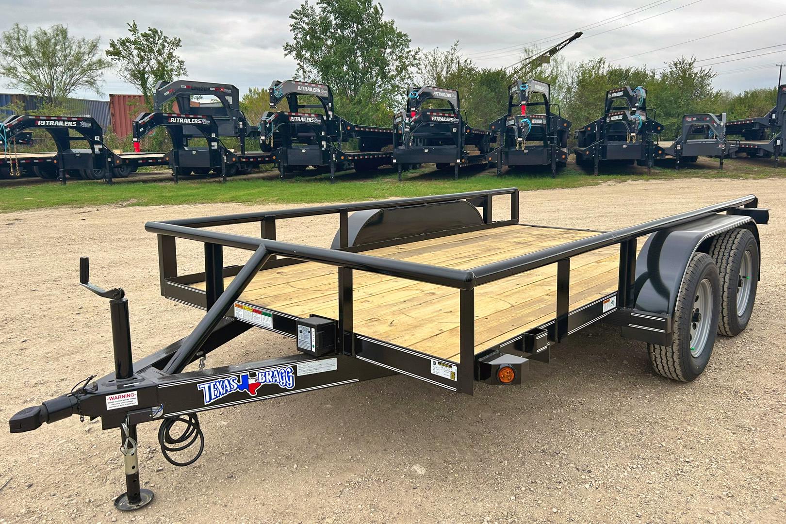 Texas Bragg 12'x77" Utility Trailer w/ Slide-In Ramps (U2) - Image 1