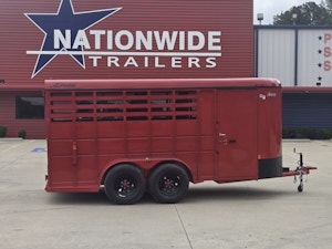 Delta 16' 500 Series 3-Horse Slant Stock Combo Trailer (RH)