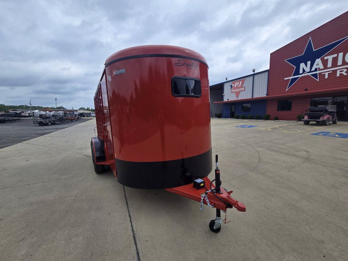 Delta 16' 500 Series 3-Horse Slant Stock Combo Trailer (RH) - Stock #85132 - Image 4 of 9