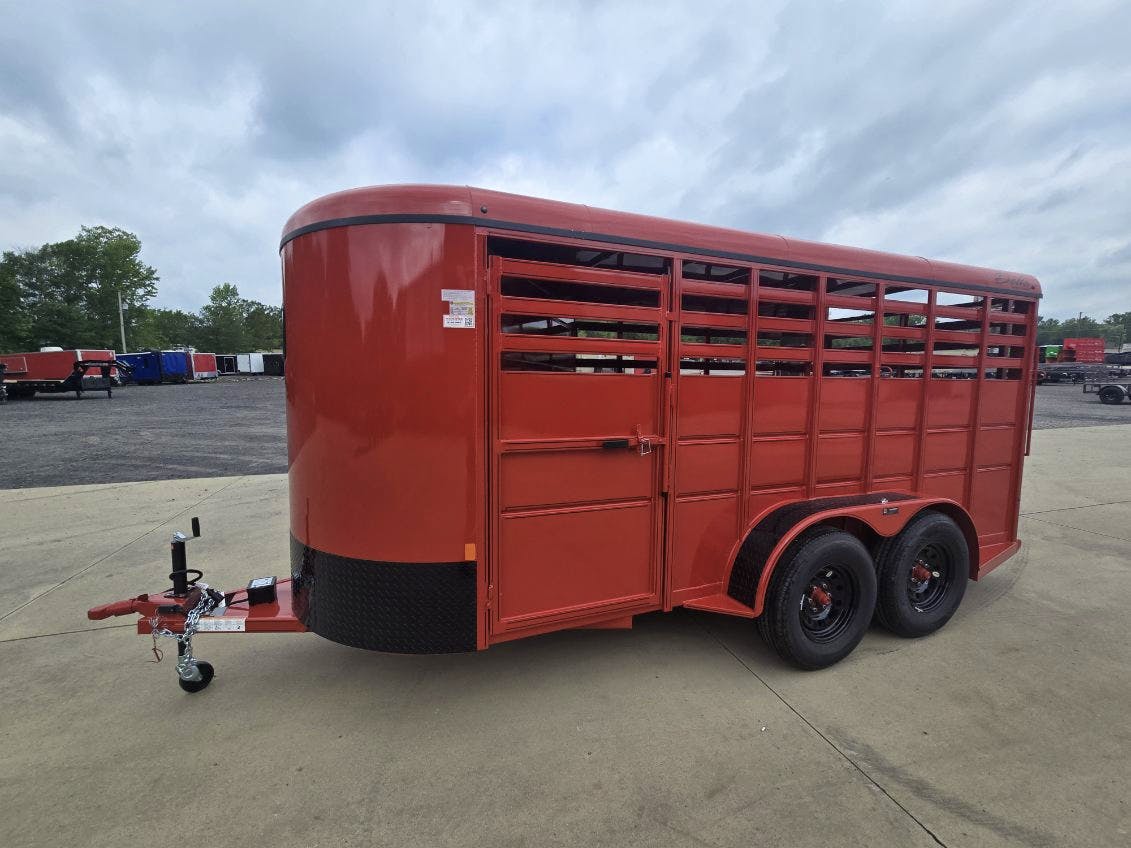 Delta 16' 500 Series 3-Horse Slant Stock Combo Trailer (RH) - Stock #85132 - Image 5 of 9