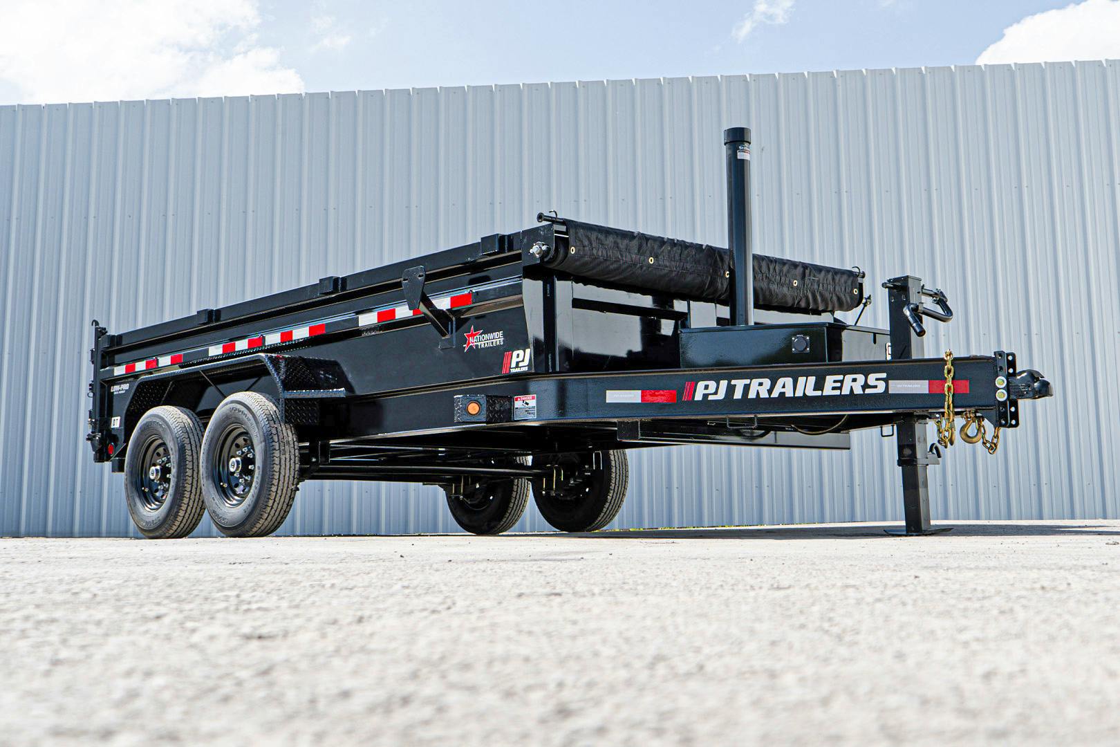 PJ Trailers 14'x83" Telescopic Dump Trailer w/ 2' Sides (DT) - Image 7