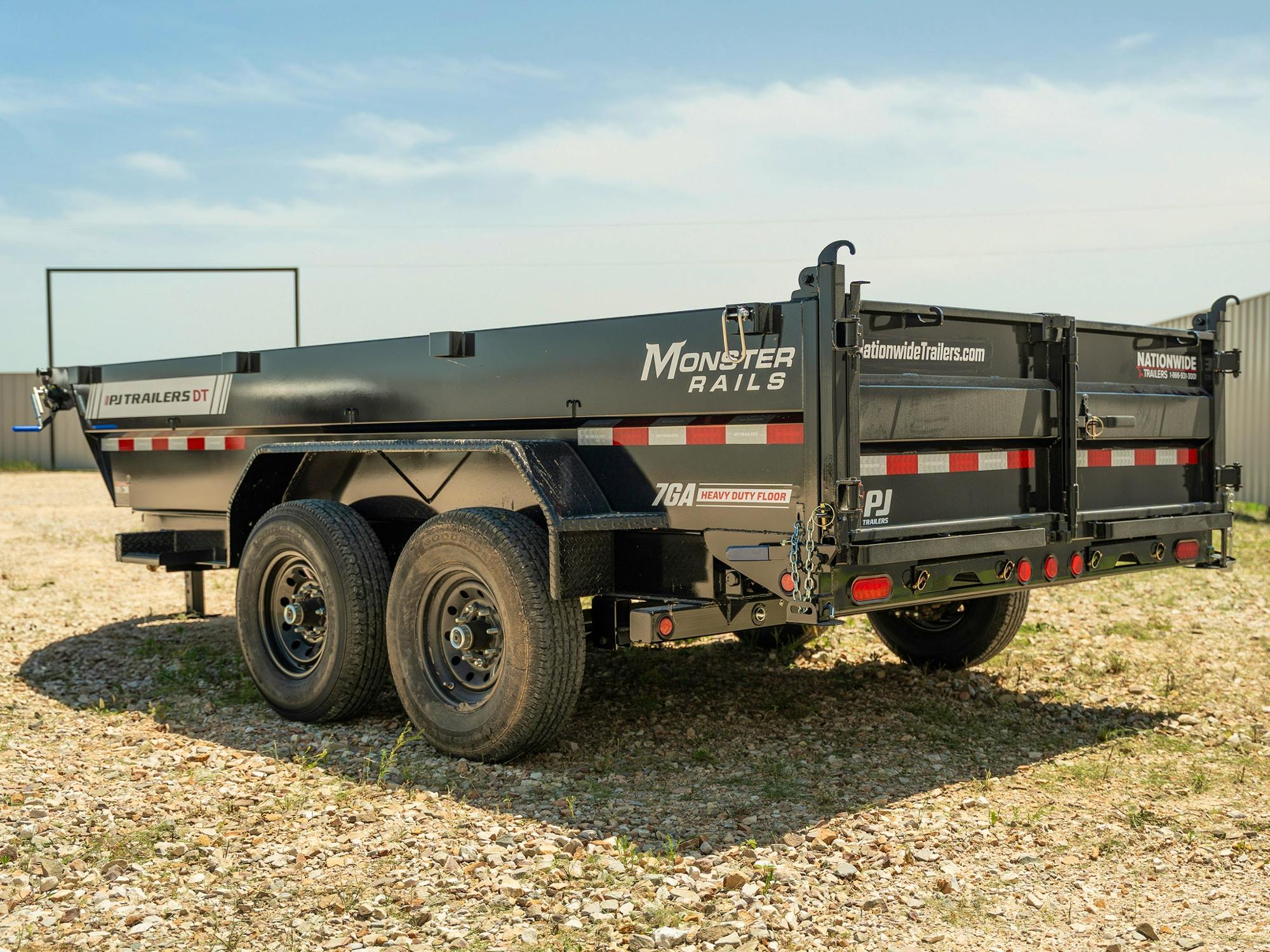 PJ Trailers 14'x83" Telescopic Dump Trailer w/ 2' Sides (DT) - Stock #85133 - Image 12 of 14