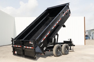 PJ Trailers 14'x83" Low Pro High Side Dump Trailer w/ 3' Sides (DM)