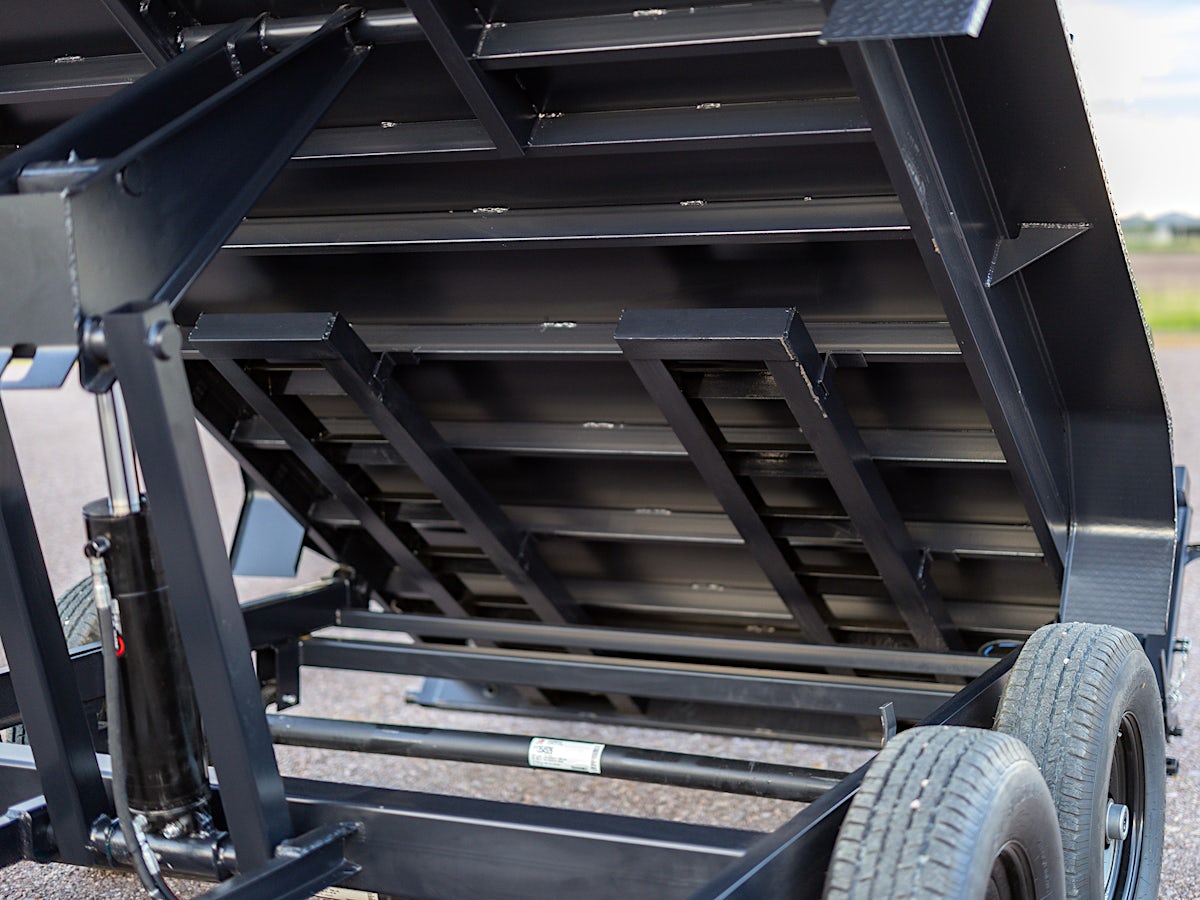 RawMaxx 14'x83" Scissor Lift Dump Trailer w/ 2' Sides (PKX) - Image 8