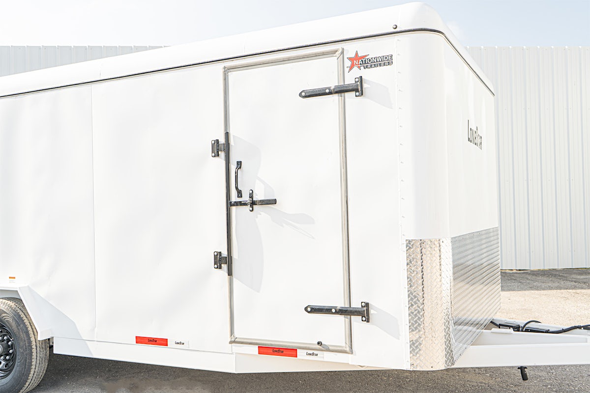LoneStar 7.10'x20' 14k Steel Enclosed Cargo Trailer w/ Rear Ramp Door (C2) - Image 7