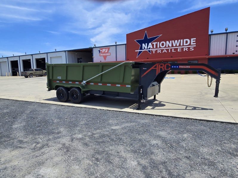 ARC Trailers 16'x83" Gooseneck Telescopic Dump Trailer w/ 4' Sides (GDT) - Image 1