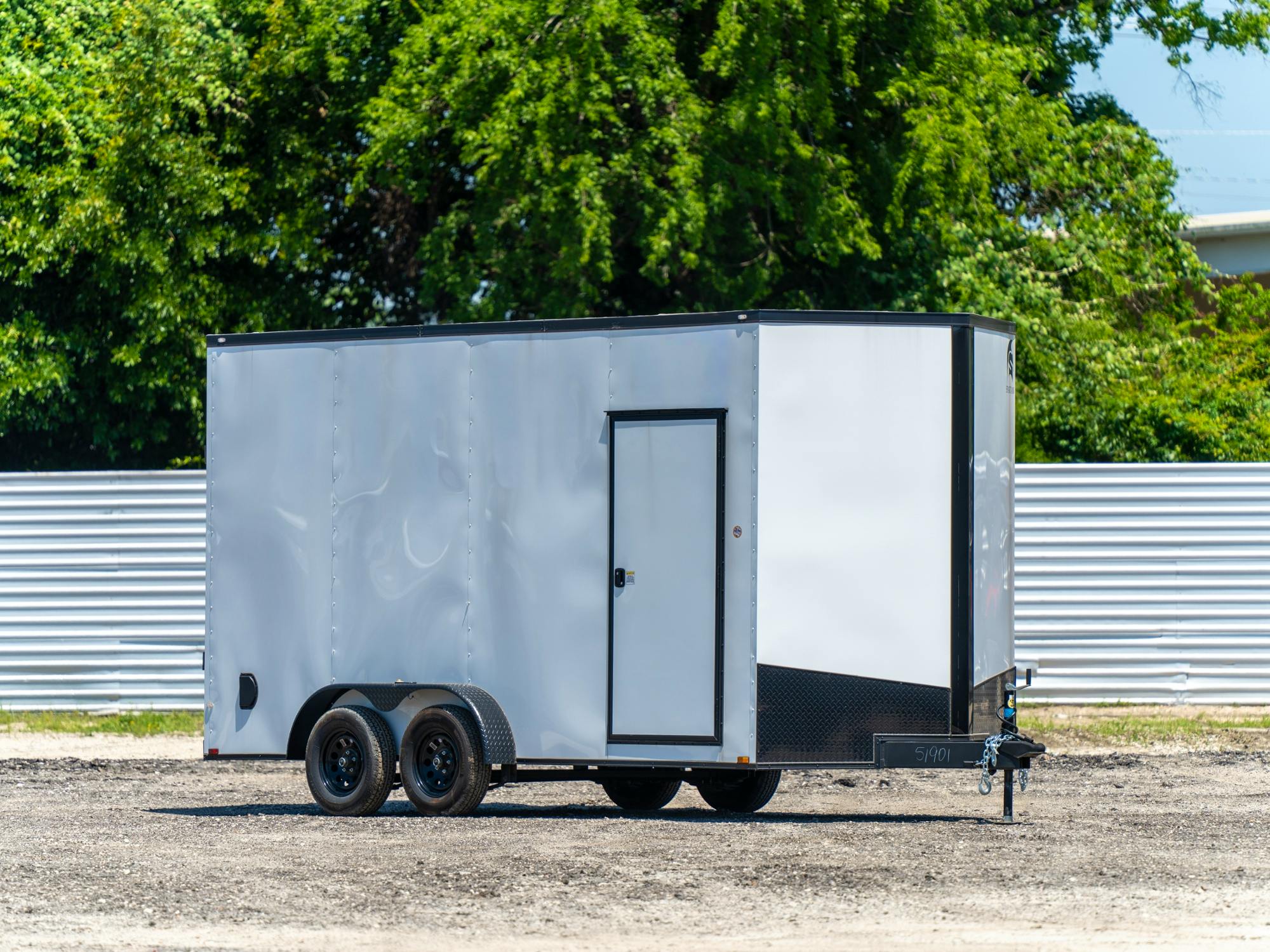 Spartan 7'x16' Enclosed Cargo Trailer w/ Rear Ramp Door (C2) - Stock #85181 - Image 1 of 4