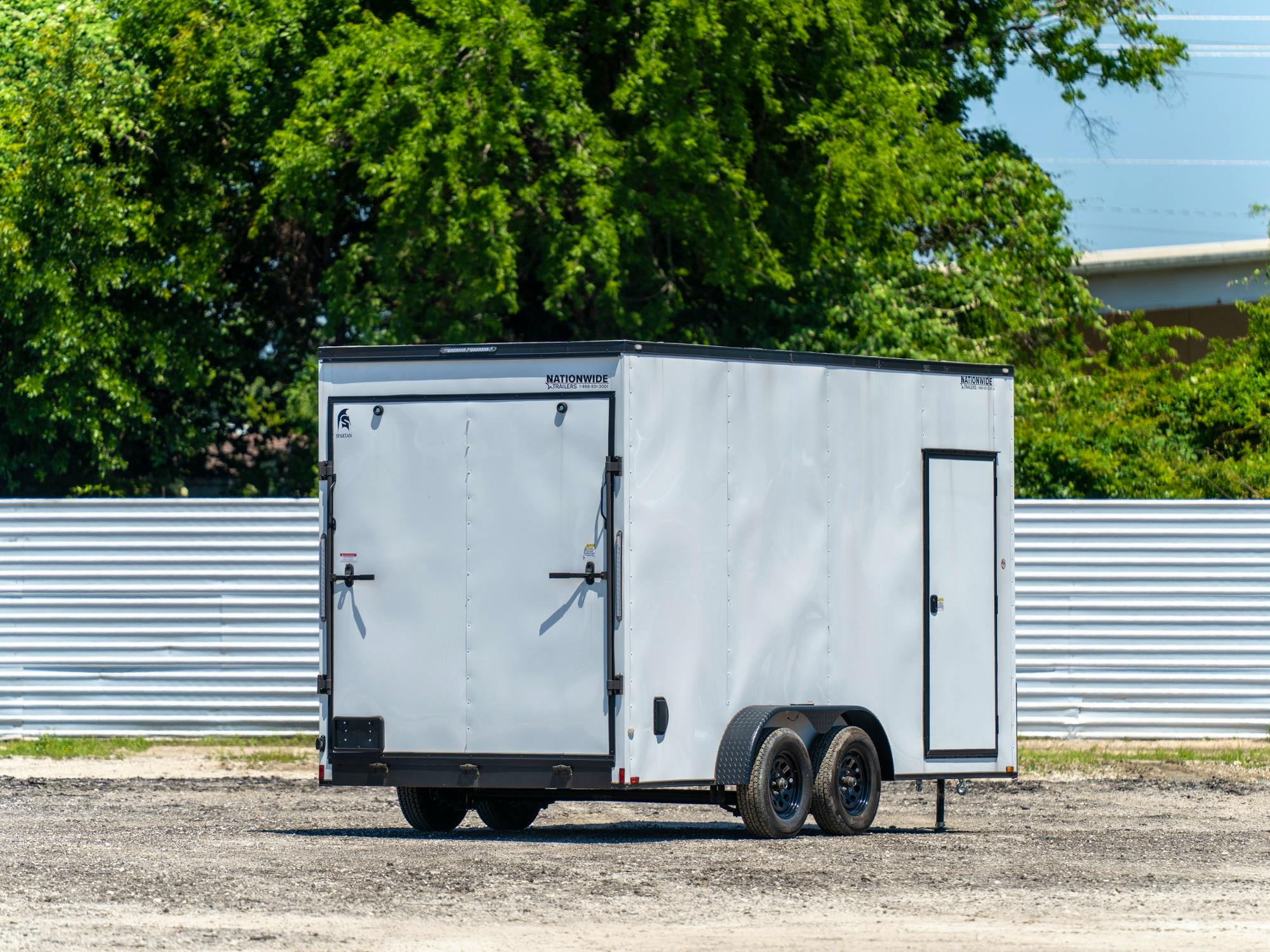 Spartan 7'x16' Enclosed Cargo Trailer w/ Rear Ramp Door (C2) - Stock #85181 - Image 2 of 4