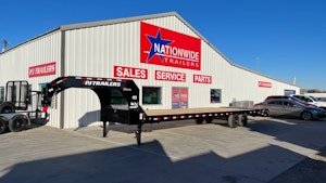PJ Trailers 32'x102" 18k Gooseneck Flatbed Trailer w/ Singles (LX)