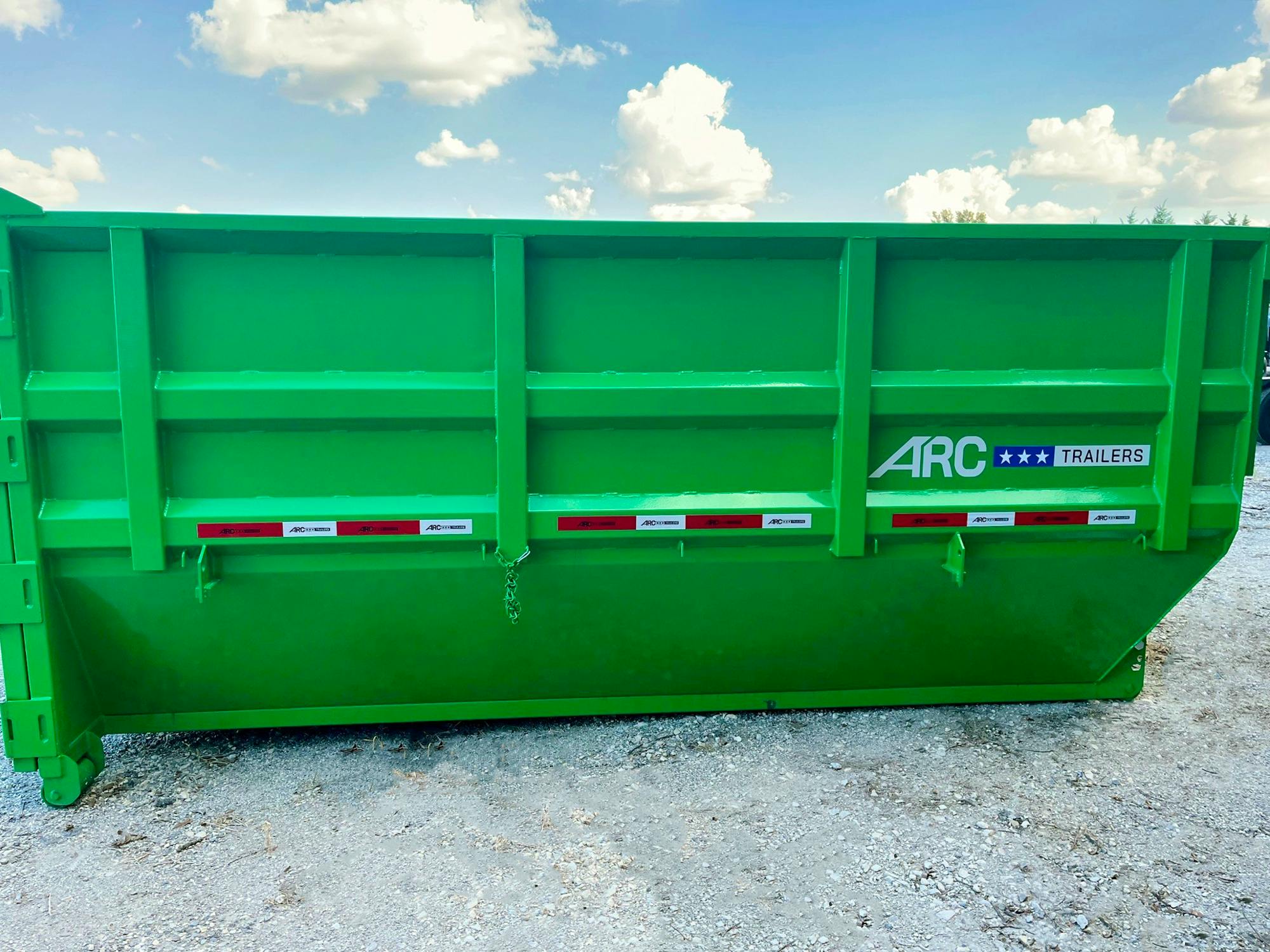 ARC Trailers 14' 20YD Steel Dumpster Bin w/ 6' Sides