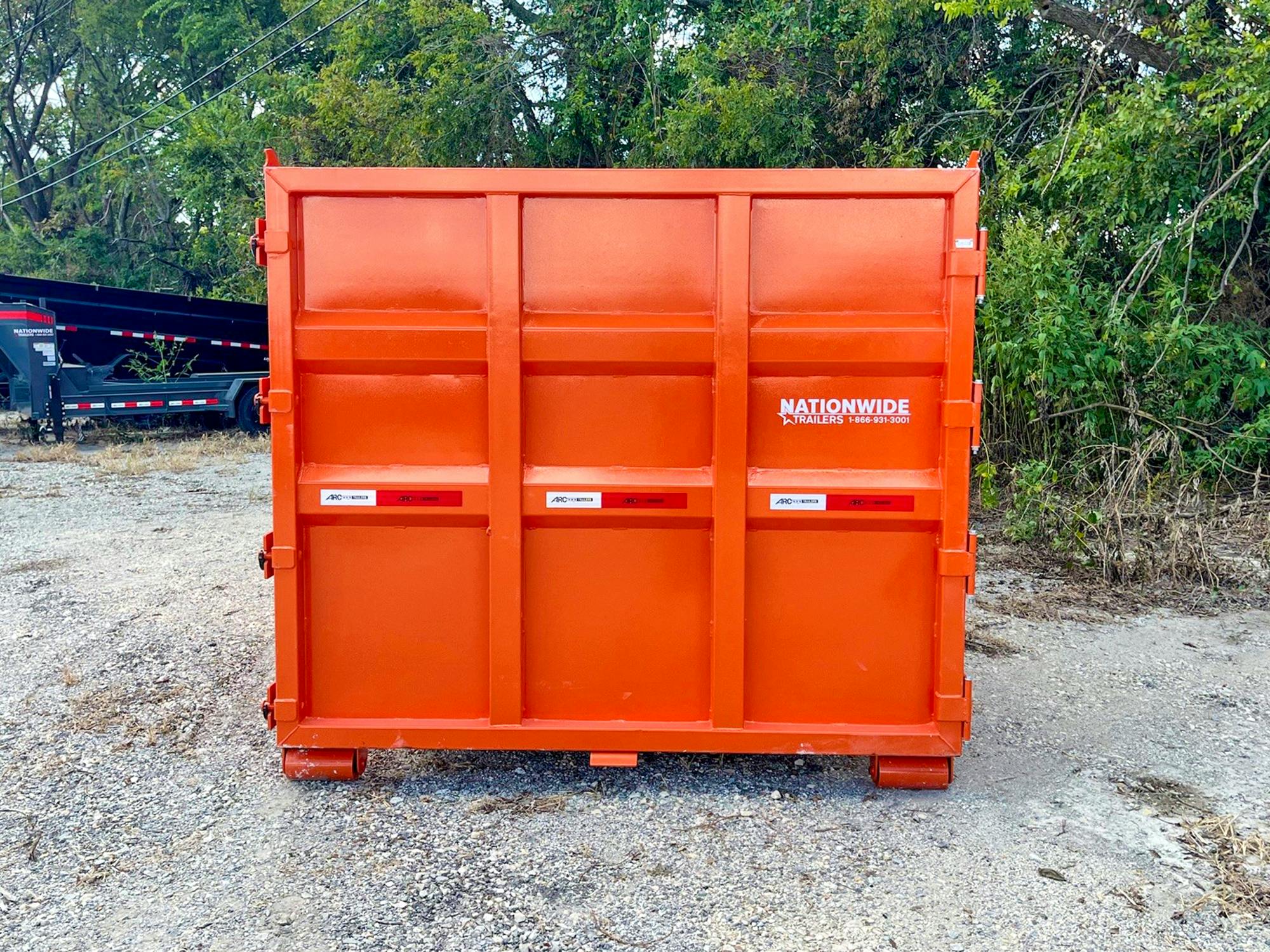 ARC Trailers 14' 20YD Steel Dumpster Bin w/ 6' Sides