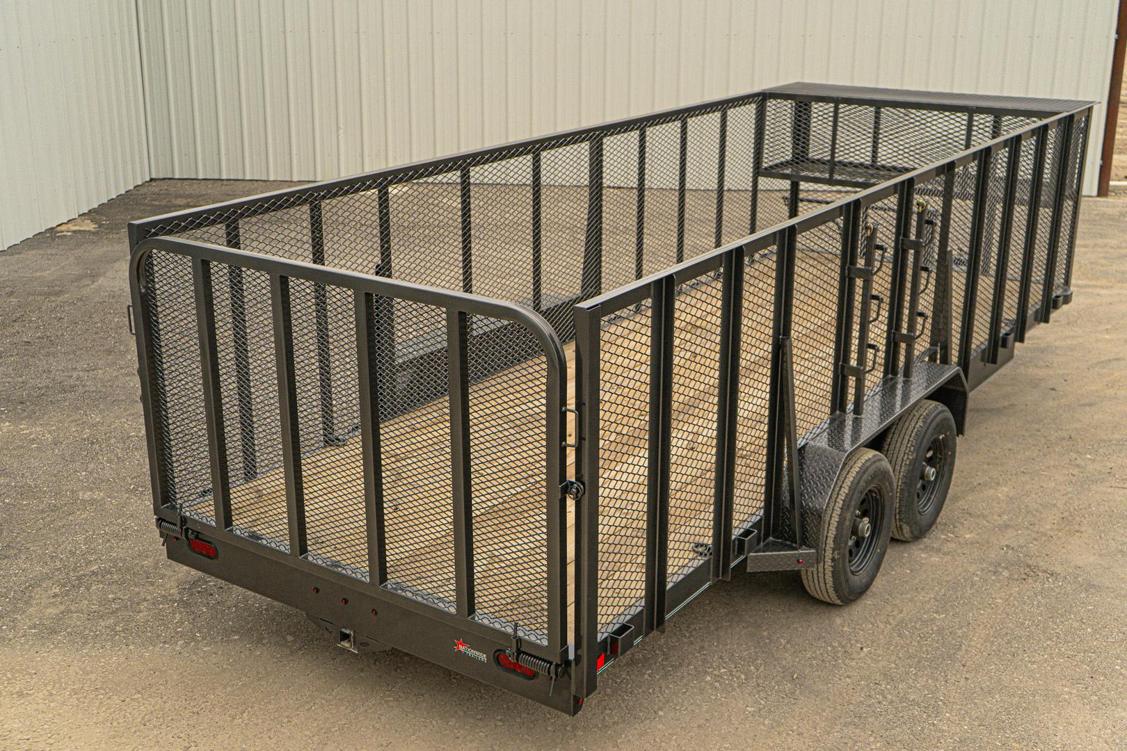 X-ON 20'x83" Landscape Trailer w/ 4' Sides & 4' Gate (L2)