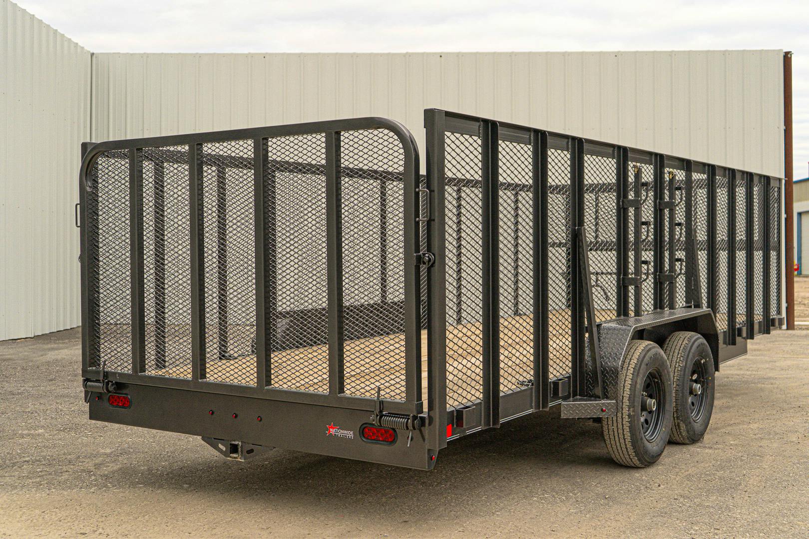 X-ON 20'x83" Landscape Trailer w/ 4' Sides & 4' Gate (L2)