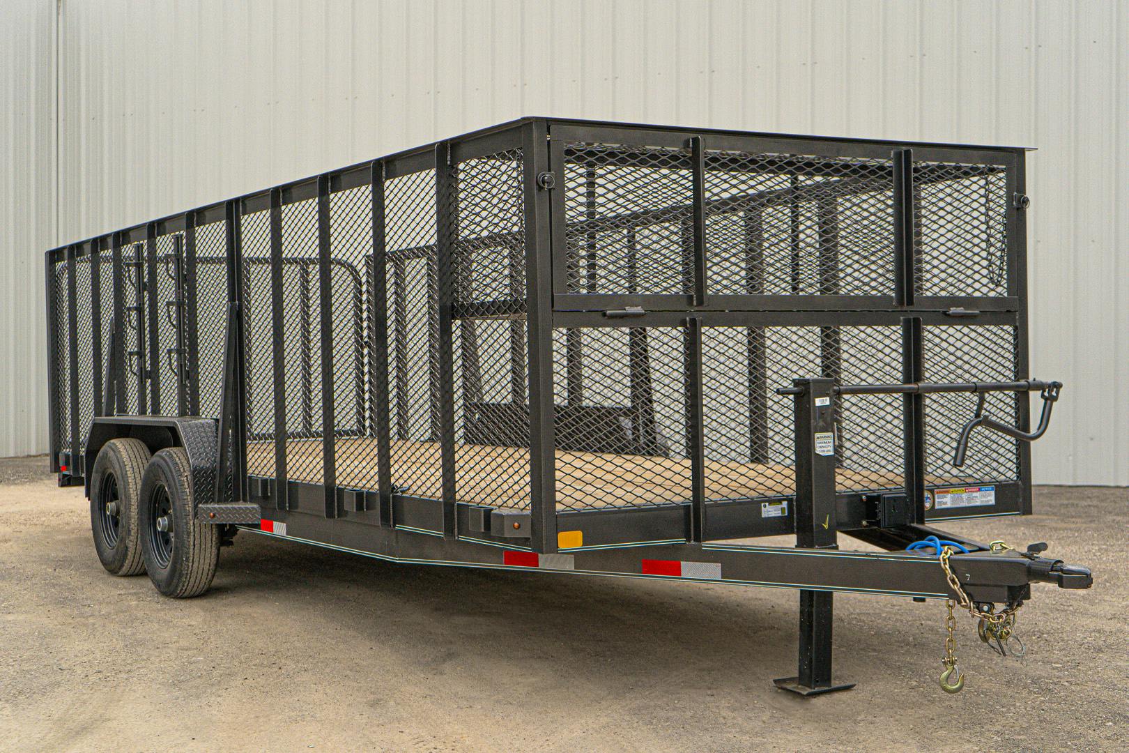 X-ON 20'x83" Landscape Trailer w/ 4' Sides & 4' Gate (L2)