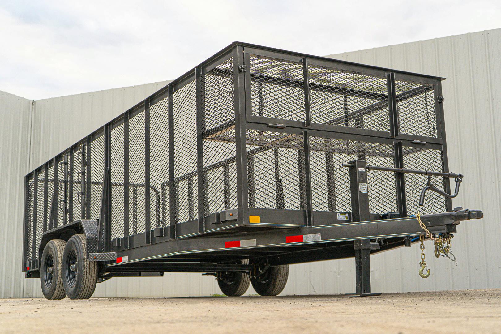 X-ON 20'x83" Landscape Trailer w/ 4' Sides & 4' Gate (L2)
