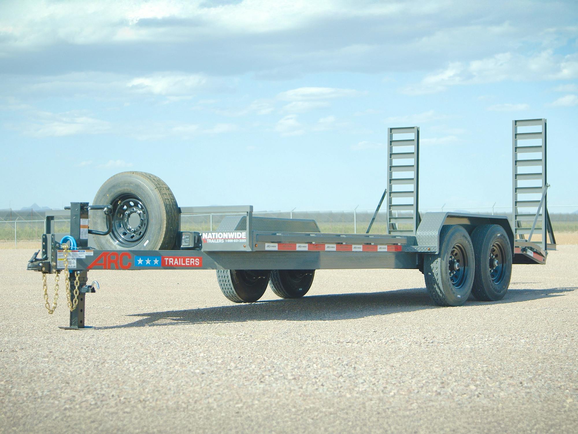 ARC Trailers 20'x83" General Purpose 14K Equipment Trailer (BEG) - Image 7