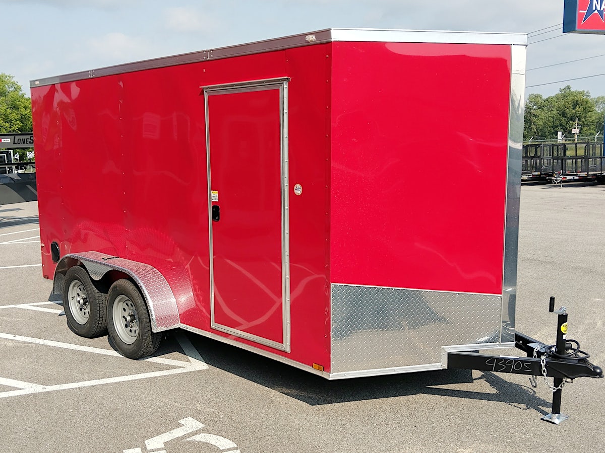 Spartan 7'x14' Enclosed Cargo Trailer w/ Rear Ramp Door (C2) - Image 1