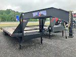 Texas Bragg 28'X102" Gooseneck Flatbed Trailer w/ 5' Dovetail Stock #85369 - Thumbnail 1