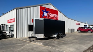 CellTech 7'x16' All-Steel Enclosed Cargo Trailer w/ Rear Ramp Door (C2)