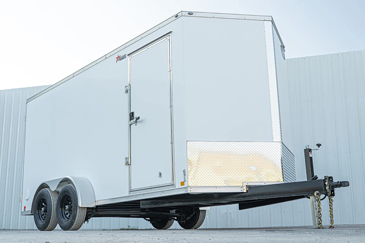 CellTech 7'x16' All-Steel Enclosed Cargo Trailer w/ Rear Barn Doors (C2) - Stock #85375 - Image 3 of 19 CellTech 7'x16' All-Steel Enclosed Cargo Trailer w/ Rear Barn Doors (C2) - Stock #85375 - Image 3 of 19