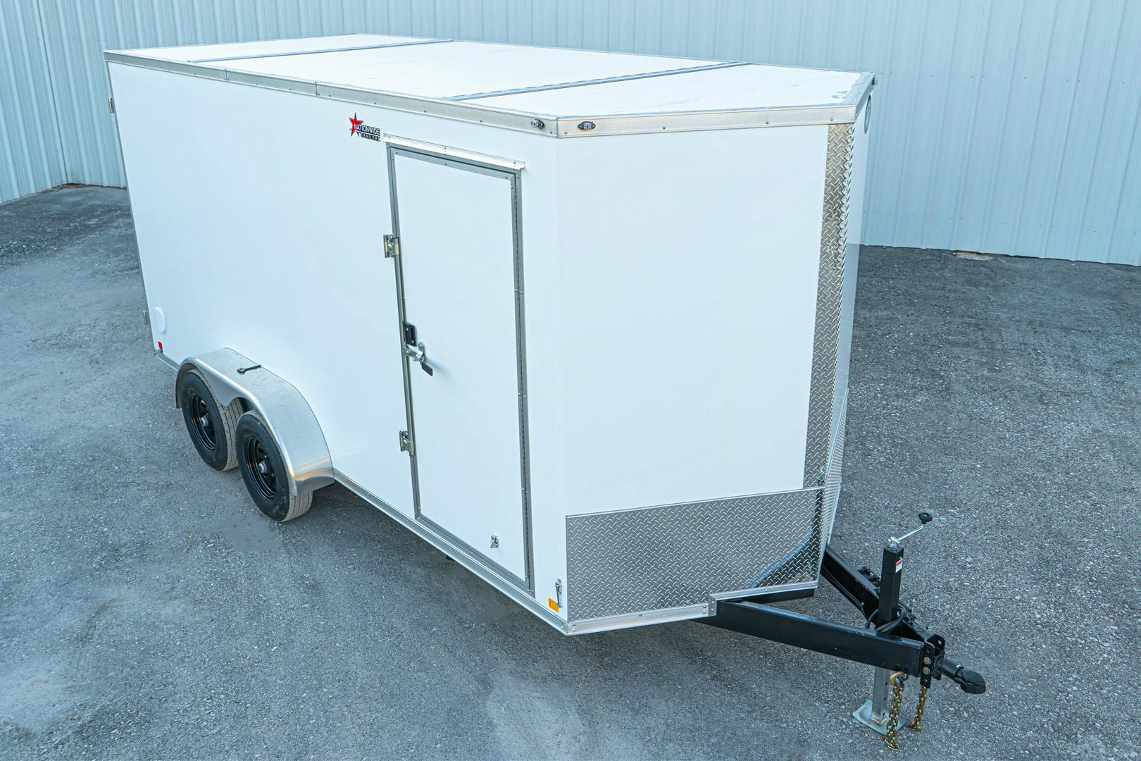 CellTech 7'x16' All-Steel Enclosed Cargo Trailer w/ Rear Barn Doors (C2) - Stock #85375 - Image 4 of 19