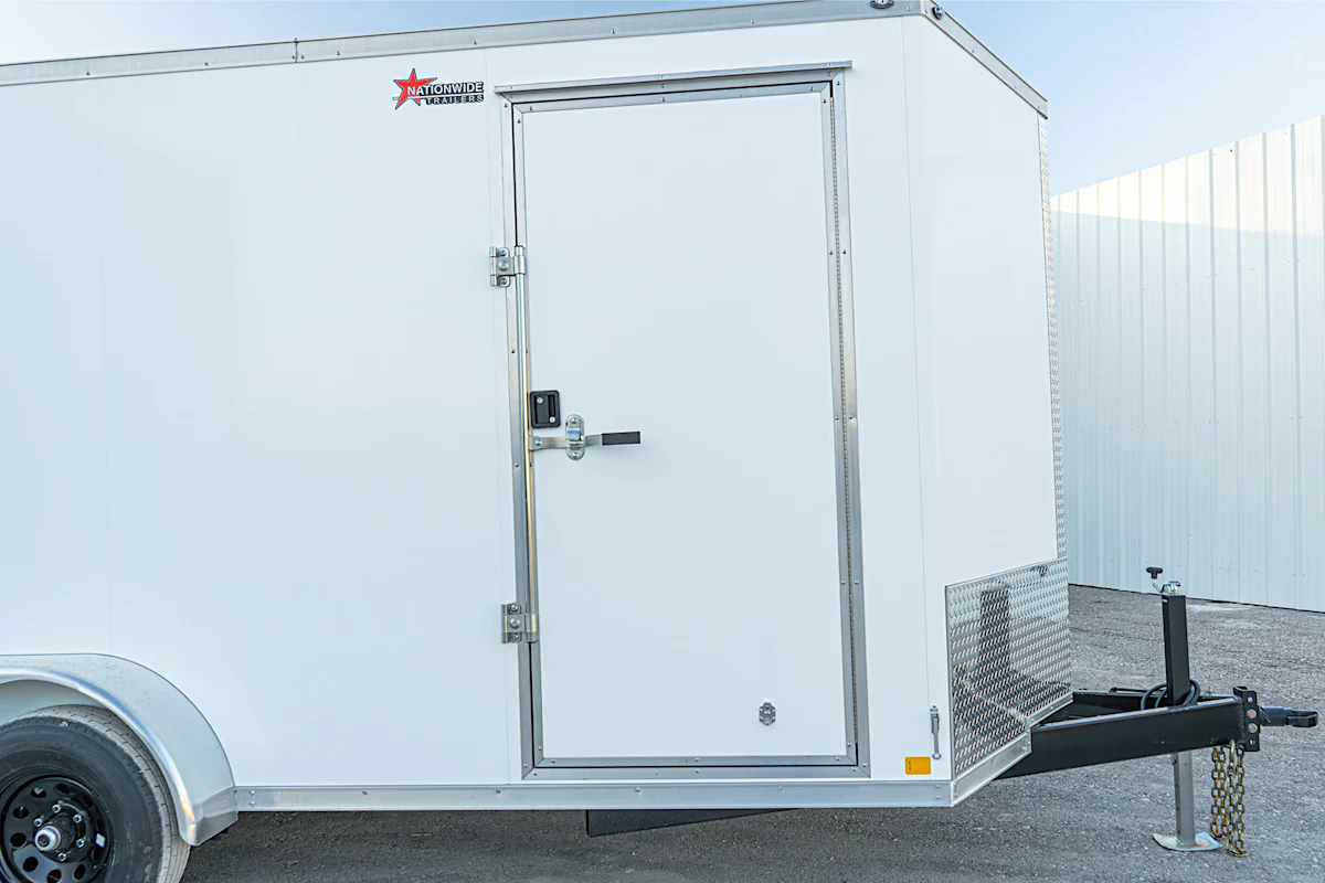 CellTech 7'x16' All-Steel Enclosed Cargo Trailer w/ Rear Barn Doors (C2) - Stock #85375 - Image 5 of 19 CellTech 7'x16' All-Steel Enclosed Cargo Trailer w/ Rear Barn Doors (C2) - Stock #85375 - Image 5 of 19