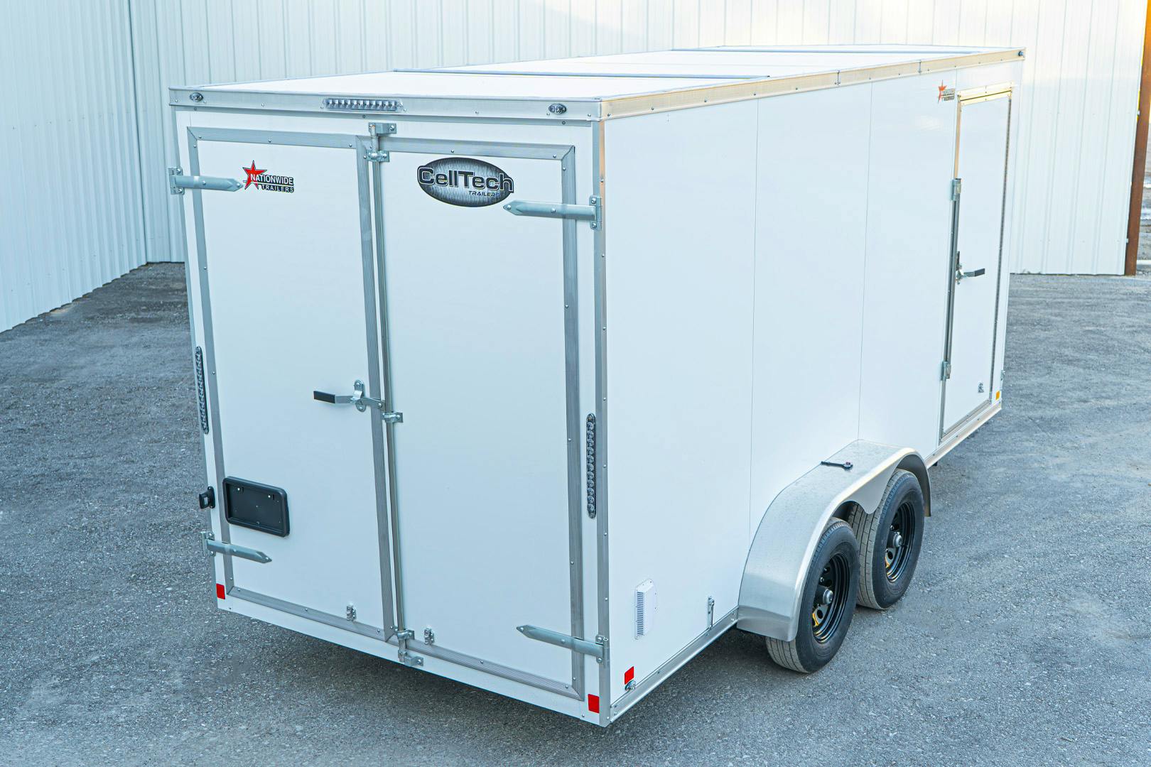 CellTech 7'x16' All-Steel Enclosed Cargo Trailer w/ Rear Barn Doors (C2) - Stock #85375 - Image 7 of 19